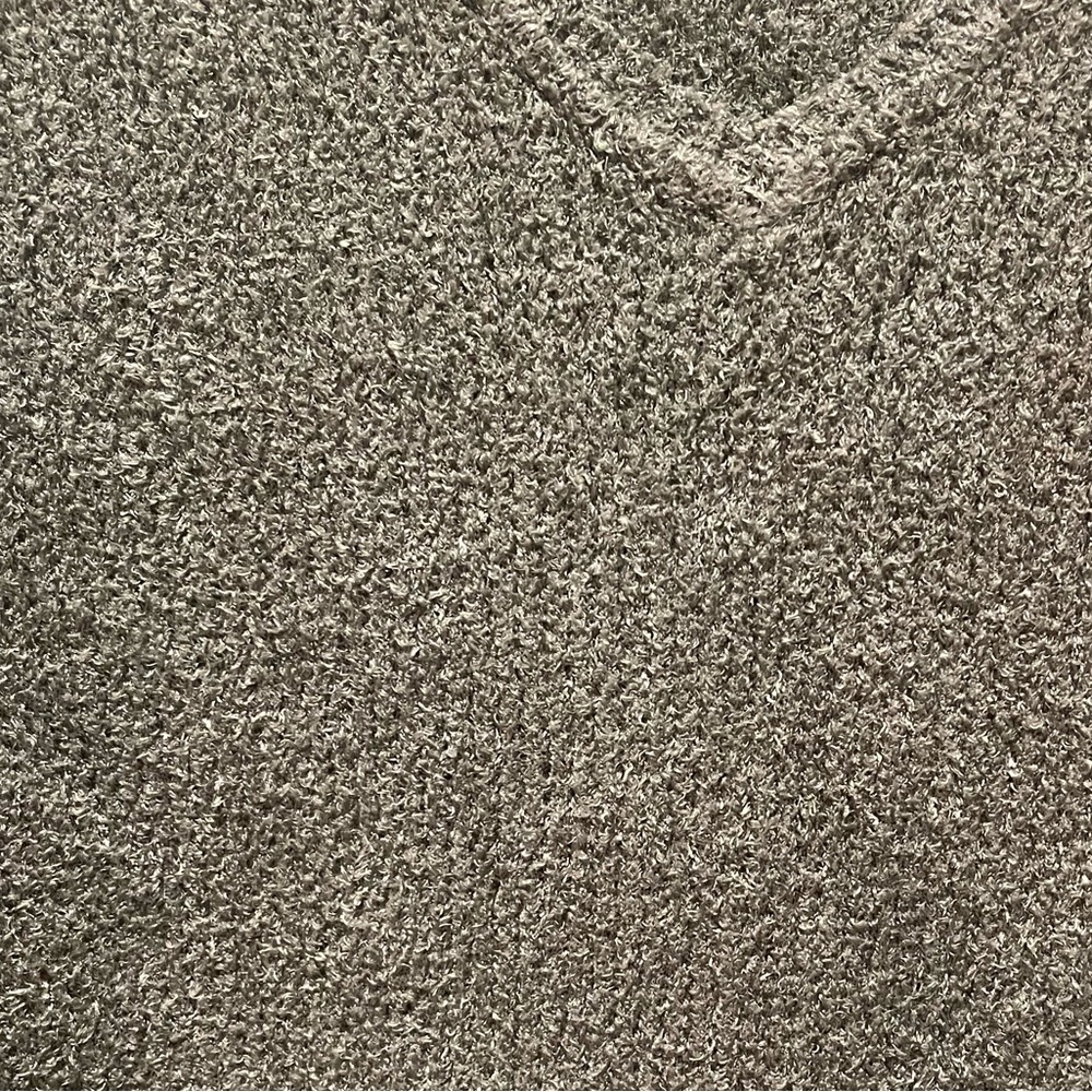 TALBOTS Chunky Knit V-Neck Chenille Sweater - Picture 2 of 5
